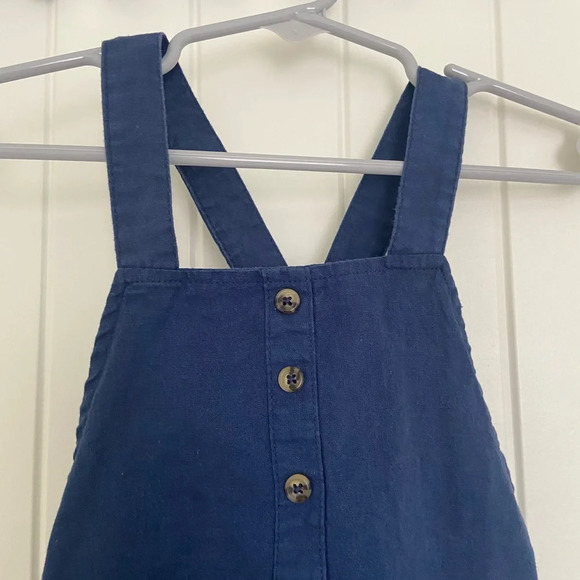 EUC | Carter’s baby boy’s linen blend navy blue jumper — 18 months - Picture 2 of 6